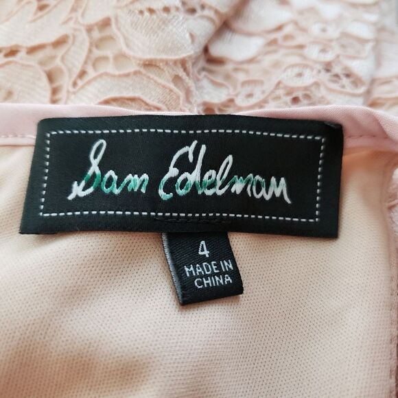 Sam Edelman Lace Choker Dress Sz 4 - Picture 7 of 9